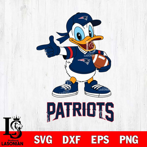 New England Patriots Donald Duck Sport Cricut, NFL SVG DXF EPS PNG FILE, Digital Download,Instant Download, Silhouette