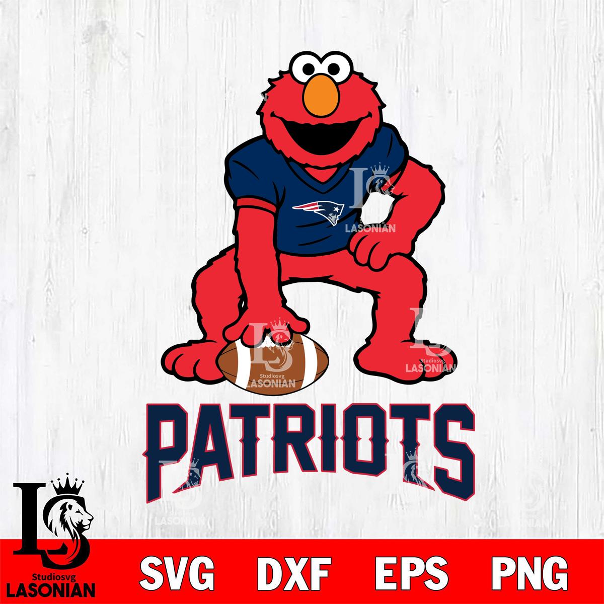 New England Patriots Elmo ready – lasoniansvg