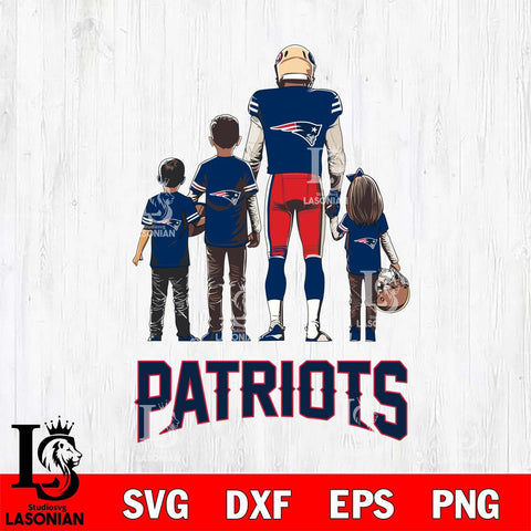 New England Patriots Father Football SVG DXF EPS PNG FILE,NFL SVG, Father day Digital Download,Instant Download, Silhouette