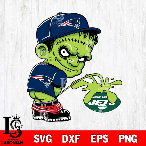 New England Patriots Frankenstein Piss On New York Jets Svg Eps Dxf Png File, Digital Download, Instant Download