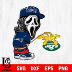 New England Patriots Ghostface Piss On New York Jets Svg Eps Dxf Png File, Digital Download, Instant Download