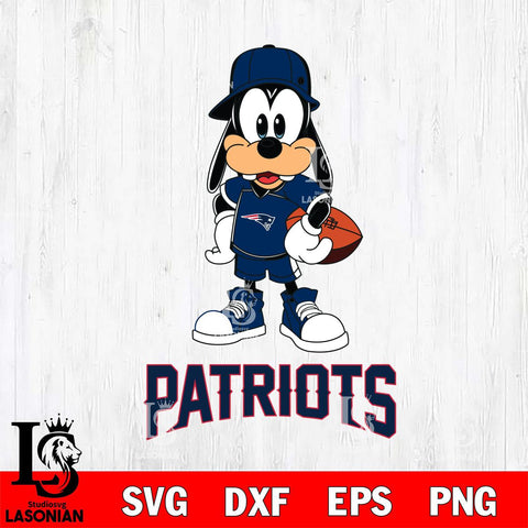 New England Patriots Goofy rugby SVG DXF EPS PNG FILE,NFL Cricut ,Football Digital Download,Instant Download, Silhouette
