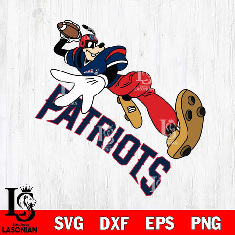 New England Patriots Goofy rugby player SVG DXF EPS PNG FILE,NFL Cricut ,Football Digital Download,Instant Download, Silhouette
