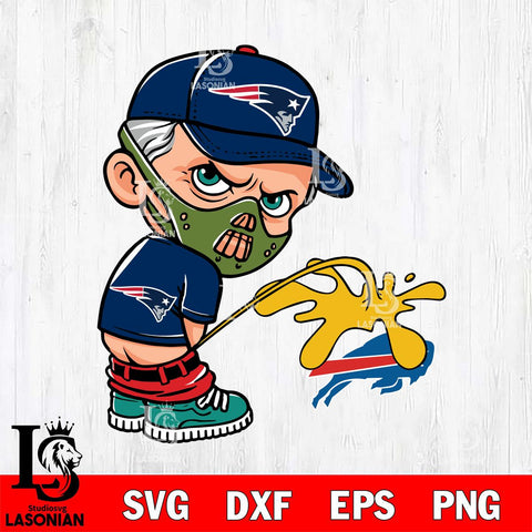 New England Patriots Hannibal Lecter Piss On Buffalo Bills Svg Eps Dxf Png File, Digital Download, Instant Download