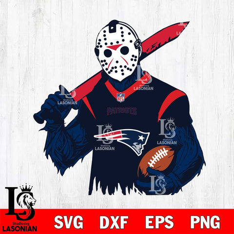 New England Patriots Jason Voorhees Horror 11 Svg Eps Dxf Png File, NFL svg, Digital Download, Instant Download