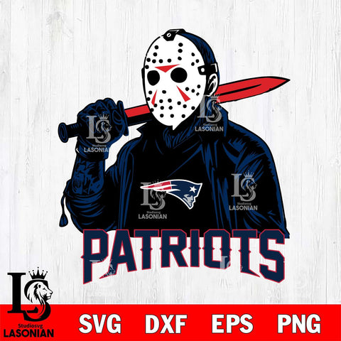New England Patriots Jason Voorhees Horror 12 Svg Eps Dxf Png File, NFL svg, Digital Download, Instant Download