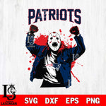 New England Patriots Jason Voorhees Horror Halloween 3 Svg Eps Dxf Png File, Digital Download, Instant Download