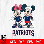 New England Patriots Mickey And Minnie Football Svg Eps Dxf Png File, NFL svg , Digital Download , Instant Download, Cricut File