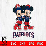 New England Patriots Mickey And Minnie Mouse Football Svg Eps Dxf Png File, Bundle NFl svg , File Cut , Digital Download , Instant Download, Laser Cut Svg Files