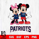 New England Patriots Mickey Minnie Mouse Sport Svg Eps Dxf Png File, Bundle NFl svg , File Cut , Digital Download , Instant Download, Laser Cut Svg Files