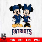 New England Patriots Mickey Minnie Rugby Svg Eps Dxf Png File, Bundle NFl svg , File Cut , Digital Download , Instant Download, Laser Cut Svg Files
