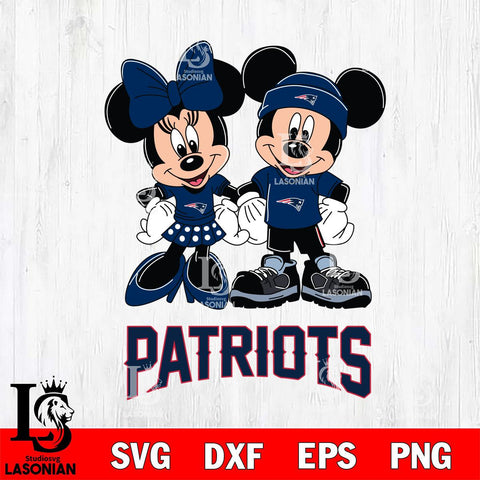 New England Patriots Mickey Minnie Rugby ball Svg Eps Dxf Png File, Bundle NFl svg , File Cut , Digital Download , Instant Download, Laser Cut Svg Files
