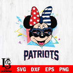New England Patriots Minnie Mouse Love Sport SVG DXF EPS PNG FILE, Disney Father day File Cut,Digital Download,Instant Download,Disney Svg Files