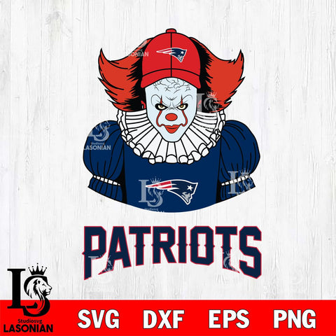 New England Patriots Pennywise Horror Sport 7 Svg Eps Dxf Png File, NFL svg, Digital Download, Instant Download