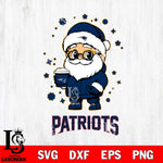 New England Patriots Santa Claus Coffe Svg Eps Dxf Png File,NFL Svg Files,Digital Download,Sublimation,Instant Download