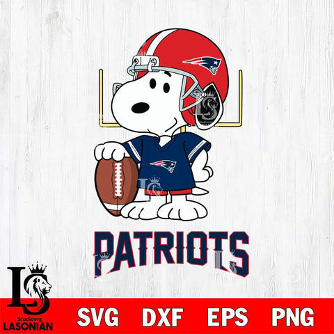 New England Patriots Snoopy Player Football SVG DXF EPS PNG FILE,Snoopy File Cut, Nfl Digital Download,Instant Download, Silhouette