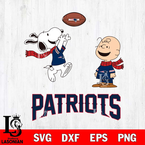 New England Patriots Snoopy & Charlie Brown Football Cricut,Christmas SVG DXF EPS PNG FILE, Digital Download,Instant Download, Silhouette