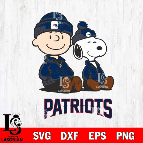 New England Patriots Snoopy and Charlie Sport Svg Eps Dxf Png File, Cut file Digital Download ,Instant Download, Cricut File