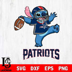 New England Patriots Stitch dance rugby ball SVG DXF EPS PNG FILE, Stitch File Cut,NFL Digital Download,Instant Download, Silhouette