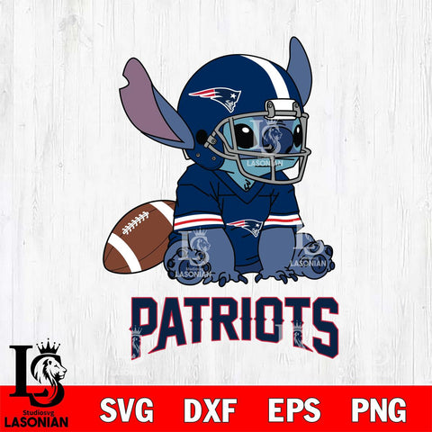 New England Patriots Stitch with a football SVG DXF EPS PNG FILE, NFL File Cut, Digital Download,Instant Download, Silhouette, Cricut