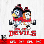 New Jersey Devils Bluey & Bingo 8 Svg Eps Dxf Png File, NHL svg, Digital Download, Instant Download
