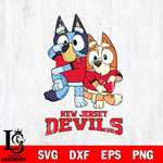 New Jersey Devils Bluey Chilli Dance Mode Svg Eps Dxf Png File, Digital Download, Instant Download
