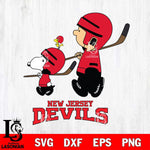 New Jersey Devils Peanuts Hockey Svg Eps Dxf Png File, Digital Download , Instant Download, Svg Files