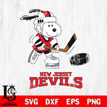 New Jersey Devils Snoopy Hockey Svg Eps Dxf Png File, Digital Download , Instant Download, Svg Files