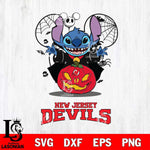 New Jersey Devils Stitch Horror Halloween Svg Eps Dxf Png File, Digital Download, Instant Download
