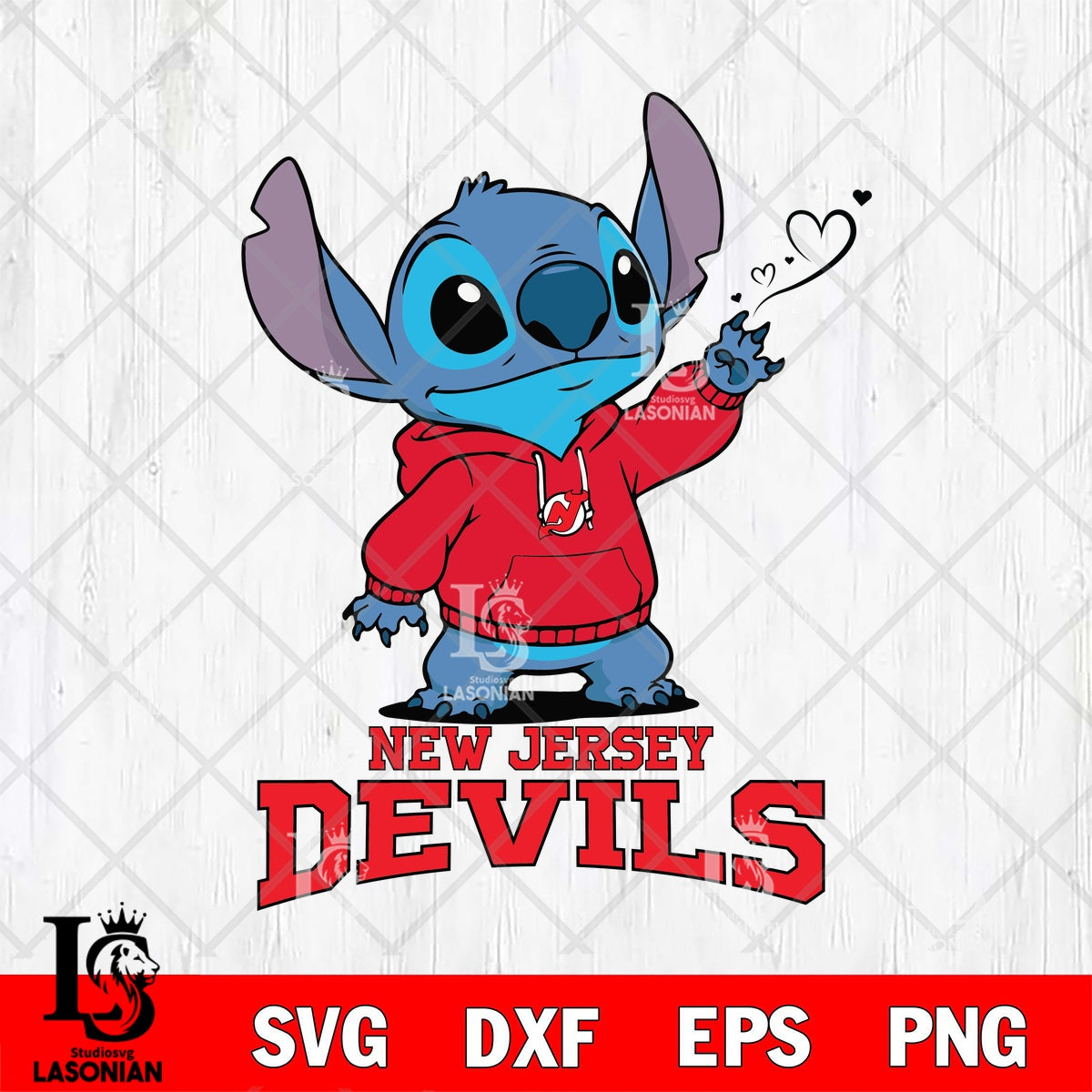 New Jersey Devils Stitch Magic Heart File cut , Criucut , Digital ...