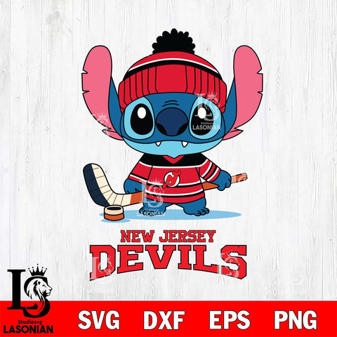 New Jersey Devils Stitch Sport NHL Hockey SVG DXF EPS PNG FILE,NHL File Cut,Disney Digital Download,Instant Download, Silhouette