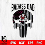 New Mexico State Aggies Badass Dad Svg Eps Dxf Png File, Digital Download, Instant Download