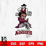 New Mexico State Aggies Beauty Black Fan Girl Football, Svg Eps Dxf Png File, Digital Download