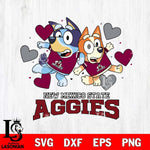 New Mexico State Aggies Bluey & Bingo 10 Svg Eps Dxf Png File, NCAA svg, Digital Download, Instant Download