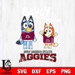 New Mexico State Aggies Bluey & Bingo 4 Svg Eps Dxf Png File, NCAA svg, Digital Download, Instant Download