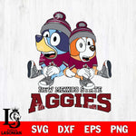 New Mexico State Aggies Bluey & Bingo 8 Svg Eps Dxf Png File, NCAA svg, Digital Download, Instant Download