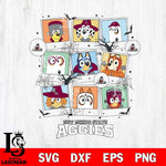 New Mexico State Aggies Bluey Halloween Sport Svg Eps Dxf Png File, Digital Download, Instant Download