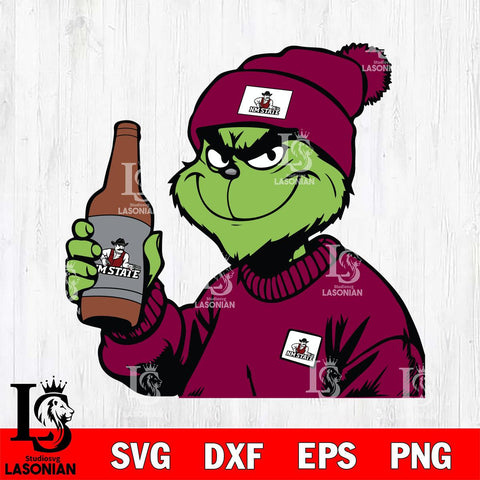 New Mexico State Aggies Boujee Grinch 5 Svg Eps Dxf Png File, Digital Download, Instant Download