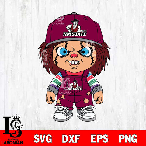New Mexico State Aggies Chucky Football Horror Halloween Svg Eps Dxf Png File, NCAA svg, Digital Download, Instant Download