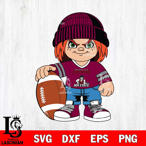 New Mexico State Aggies Chucky Horror 4 Svg Eps Dxf Png File, NCAA svg, Digital Download, Instant Download