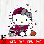 New Mexico State Aggies Cute Hello Kitty Football Svg Eps Dxf Png File, NCAA svg, Digital Download, Instant Download