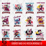 New Mexico State Aggies Disney Rad Dad NCAA Bundle 12 SVG DXF EPS PNG FILE, BUNDLE NCAA Disney Father day File Cut,Digital Download,Instant Download,Disney Svg Files
