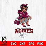 New Mexico State Aggies Fashion Black Fan Girl Betty Boop, Svg Eps Dxf Png File, Digital Download