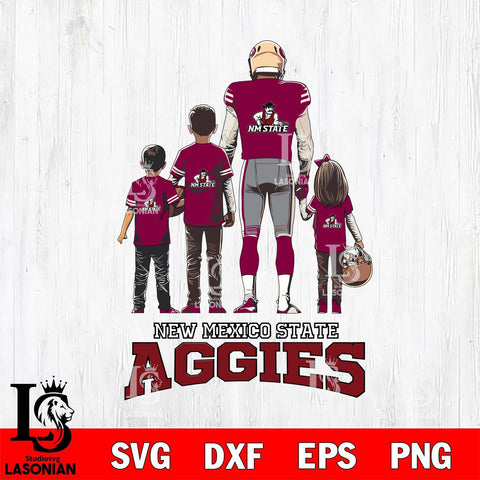 New Mexico State Aggies Father Football SVG DXF EPS PNG FILE,NCAA SVG, Father day Digital Download,Instant Download, Silhouette