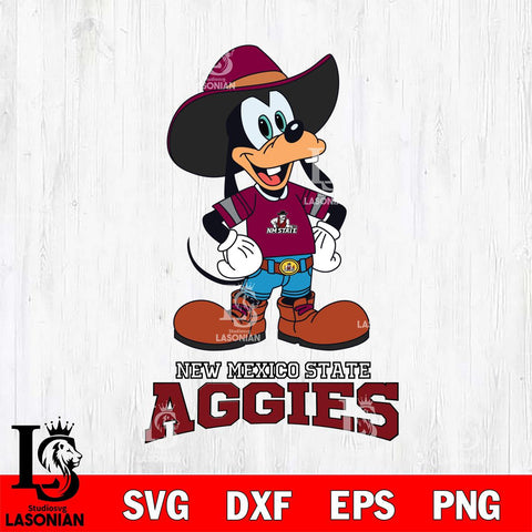 New Mexico State Aggies Goofy Cowboy Sport SVG DXF EPS PNG FILE,NCAA svg ,Football Digital Download,Instant Download, Silhouette