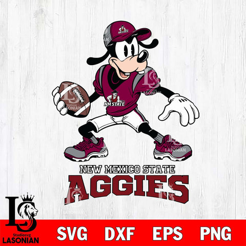 New Mexico State Aggies Goofy Disney, Svg Eps Dxf Png File, Digital Download