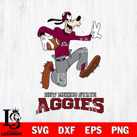 New Mexico State Aggies Goofy rugby Sport SVG DXF EPS PNG FILE,NCAA svg ,Football Digital Download,Instant Download, Silhouette