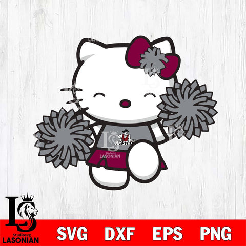 New Mexico State Aggies Hello Kitty Cheerleader Svg Eps Dxf Png File, Digital Download, Instant Download