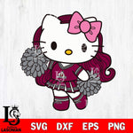 New Mexico State Aggies Hello Kitty Cheerleader 7 Svg Eps Dxf Png File, Digital Download, Instant Download