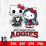 New Mexico State Aggies Hello Kitty Horror 11 Svg Eps Dxf Png File, Digital Download